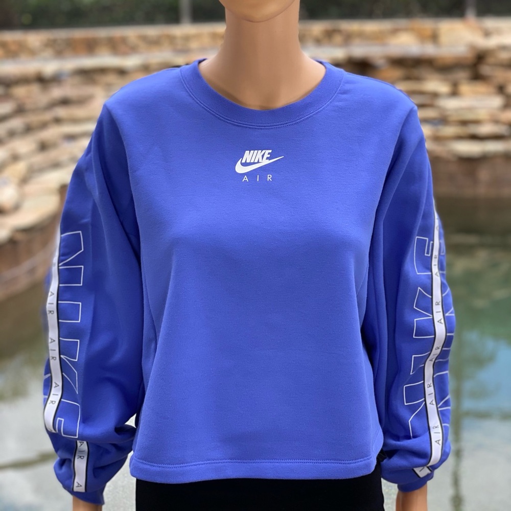 NIKE AIR CROPPED SWEATSHIRT 1X PURPLE CU8500-500